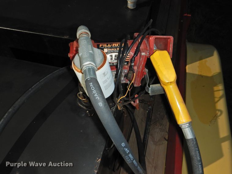 image for item HU9720 Shop built utility trailer with fuel tank system