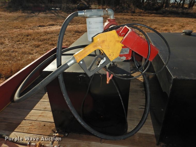 image for item HU9720 Shop built utility trailer with fuel tank system