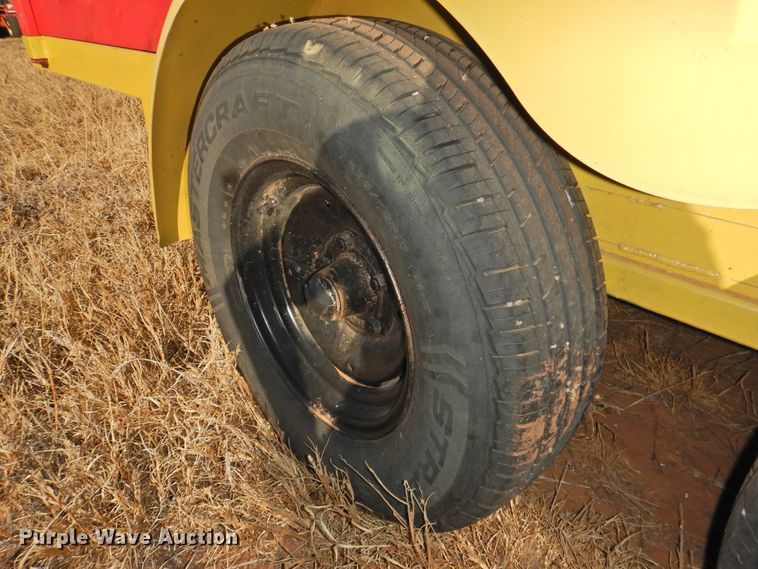 image for item HU9720 Shop built utility trailer with fuel tank system