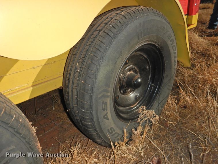 image for item HU9720 Shop built utility trailer with fuel tank system