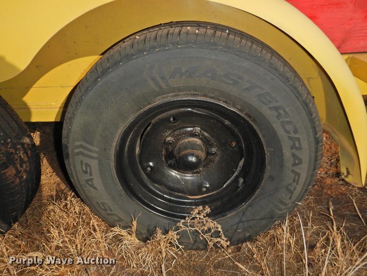 image for item HU9720 Shop built utility trailer with fuel tank system