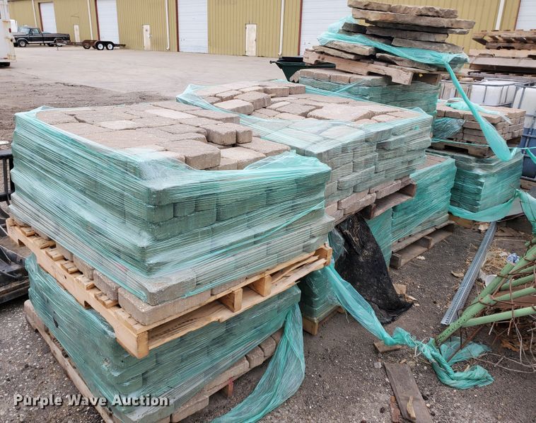 image for item HW9530 (8) pallets of concrete paver bricks