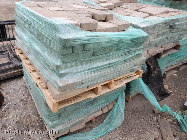 image for item HW9530 (8) pallets of concrete paver bricks