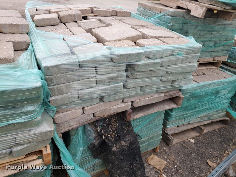 image for item HW9530 (8) pallets of concrete paver bricks