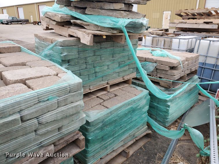 image for item HW9530 (8) pallets of concrete paver bricks