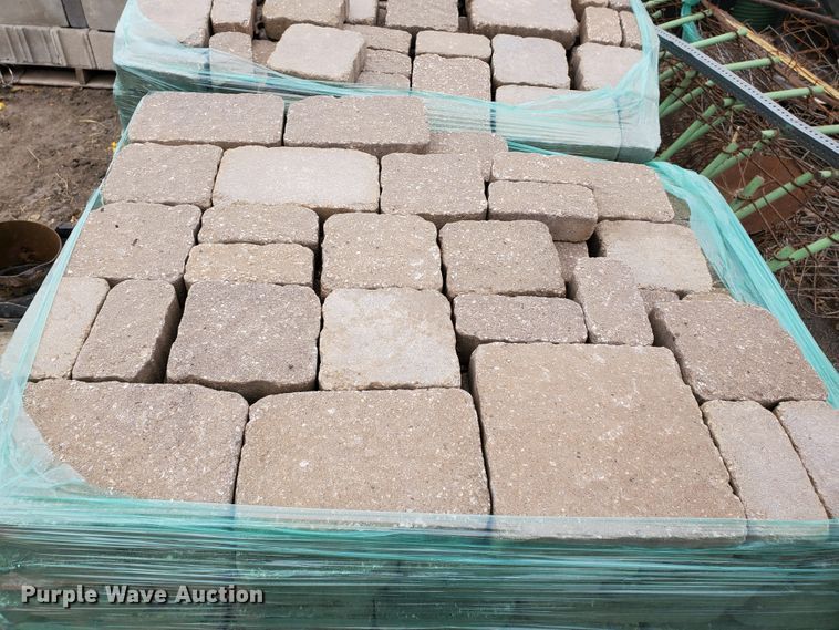 image for item HW9530 (8) pallets of concrete paver bricks