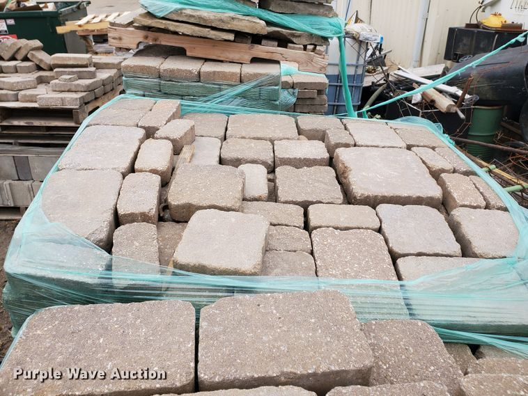 image for item HW9530 (8) pallets of concrete paver bricks