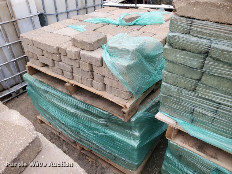 image for item HW9530 (8) pallets of concrete paver bricks