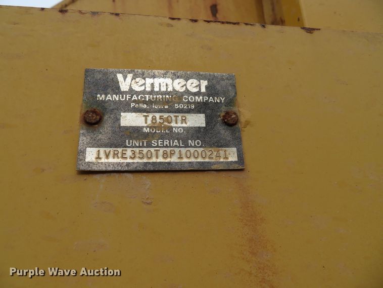 image for item DH0629 1993 Vermeer T850  trencher