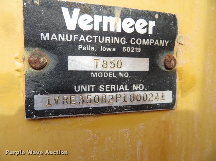 image for item DH0629 1993 Vermeer T850  trencher