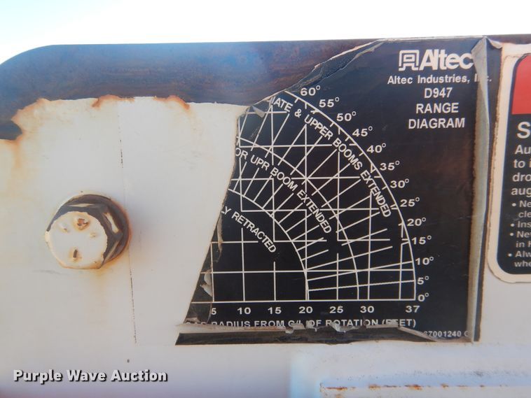 image for item DJ4909 2002 Ford F750 Super Duty  Pressure digger derrick truck