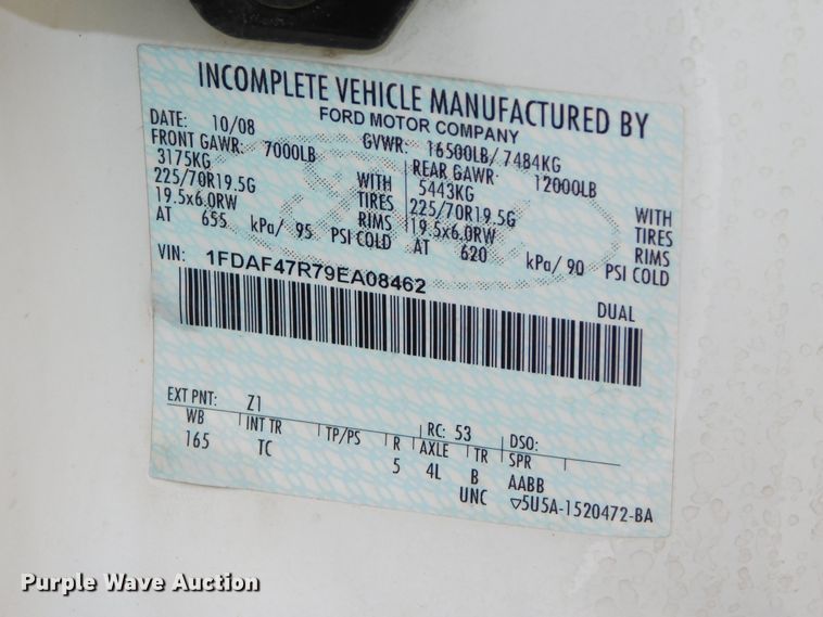 image for item DJ5897 2009 Ford F450 Super Duty XL  flatbed truck