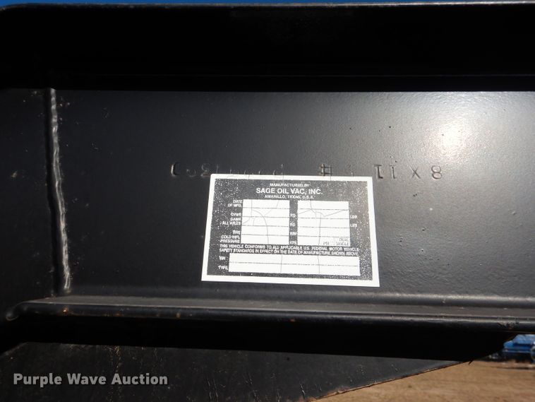 image for item DJ8819 2005 Sage flatbed trailer with pneumatic service system