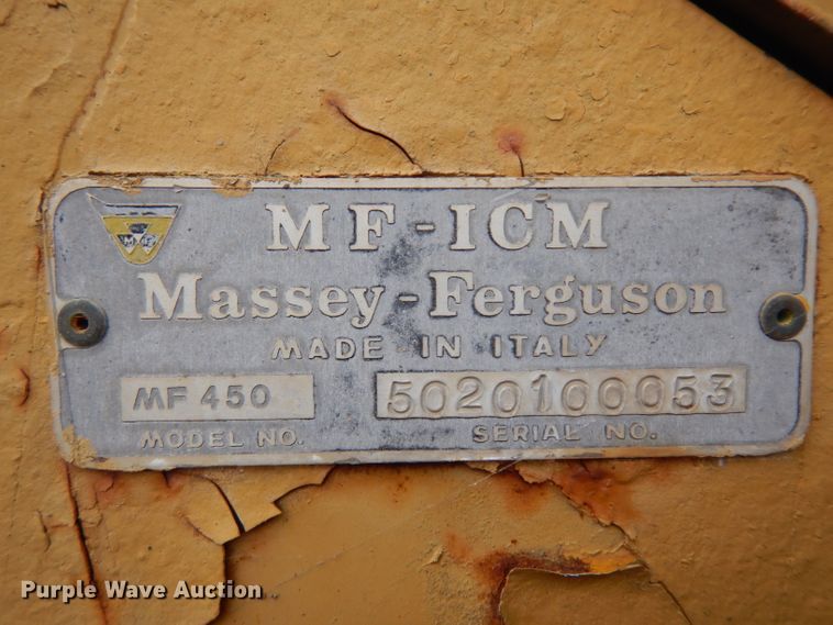 image for item EY9161 1968 Massey Ferguson MF450 excavator