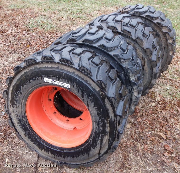 image for item GK9643 (4) 12-16.5 tires and wheels