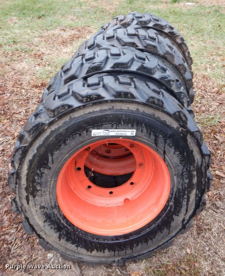 image for item GK9643 (4) 12-16.5 tires and wheels