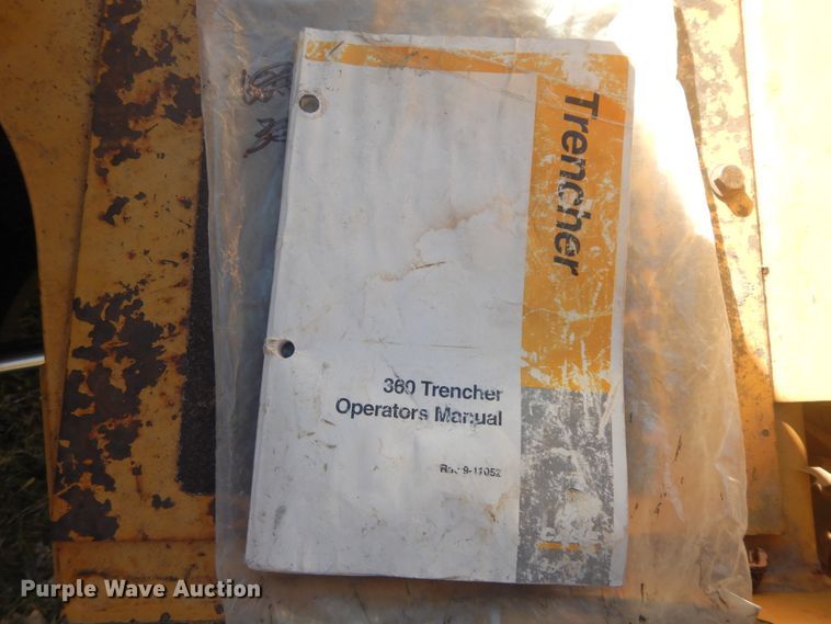 image for item GK9672 1995 Case 360  trencher