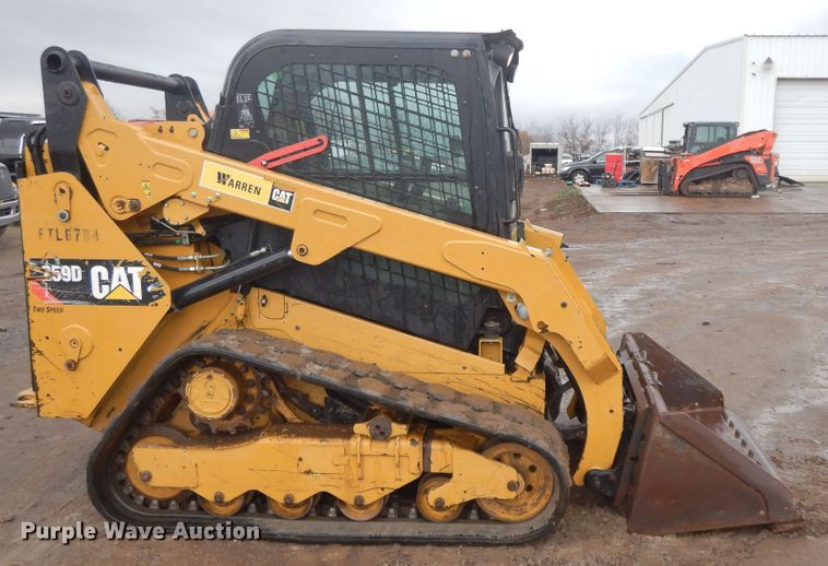 image for item GK9674 2016 Caterpillar 259D  tracked skid steer loader