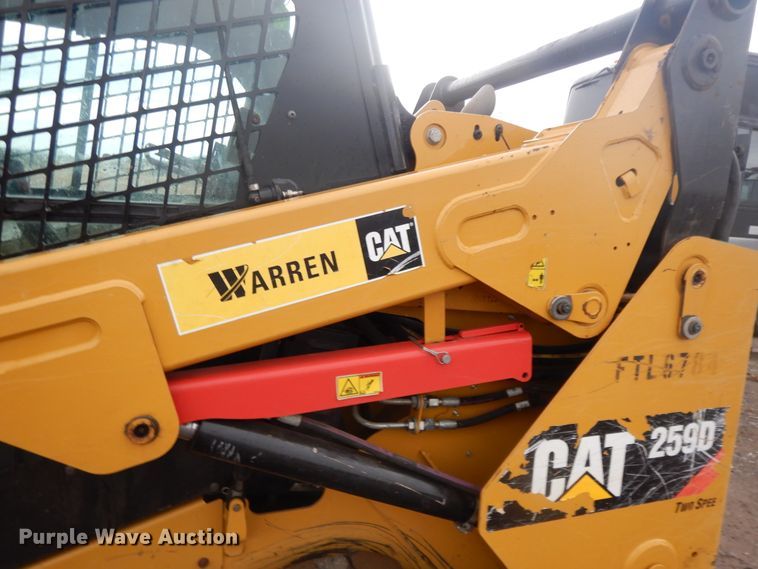 image for item GK9674 2016 Caterpillar 259D  tracked skid steer loader
