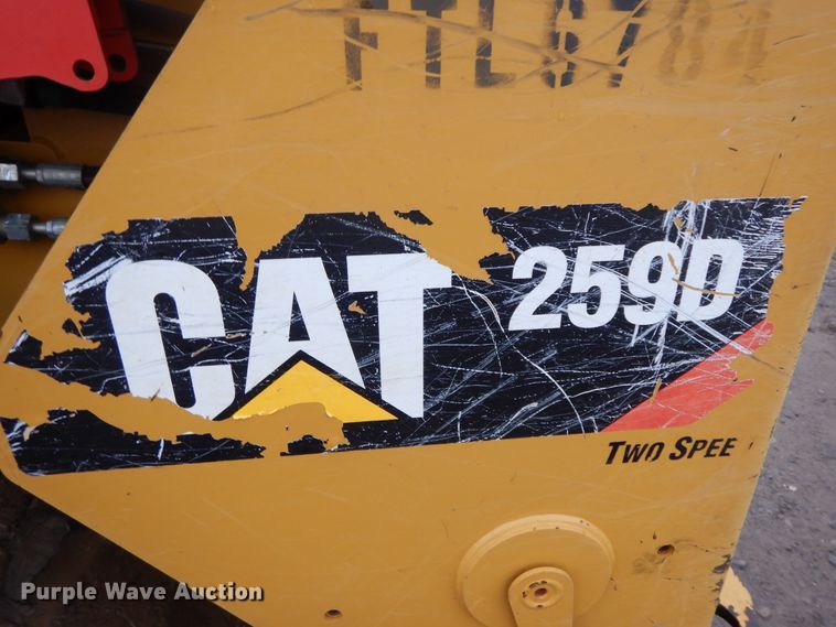 image for item GK9674 2016 Caterpillar 259D  tracked skid steer loader