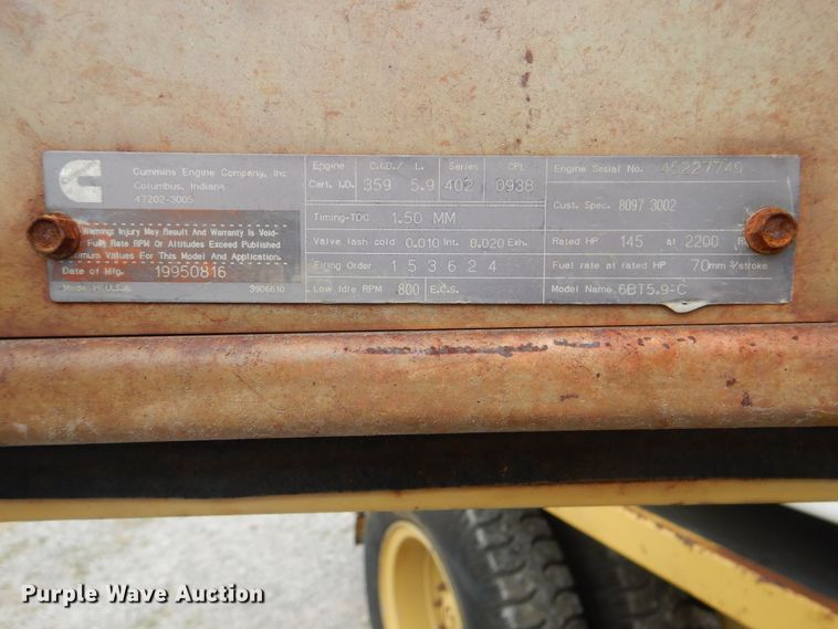 image for item HX9042 1995 Gradall XL4100  wheeled excavator