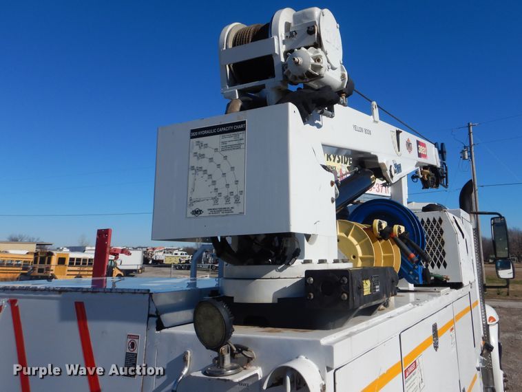 image for item HX9058 2009 International 4300  utility truck with crane