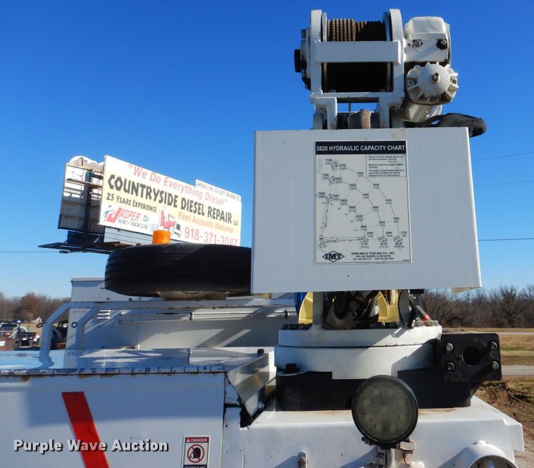 image for item HX9058 2009 International 4300  utility truck with crane