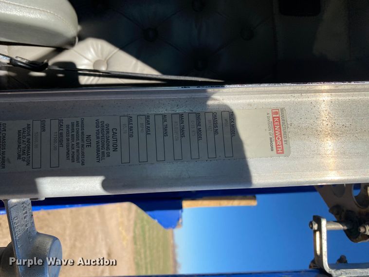 image for item DI3612 2002 Kenworth W900  manure spreader truck