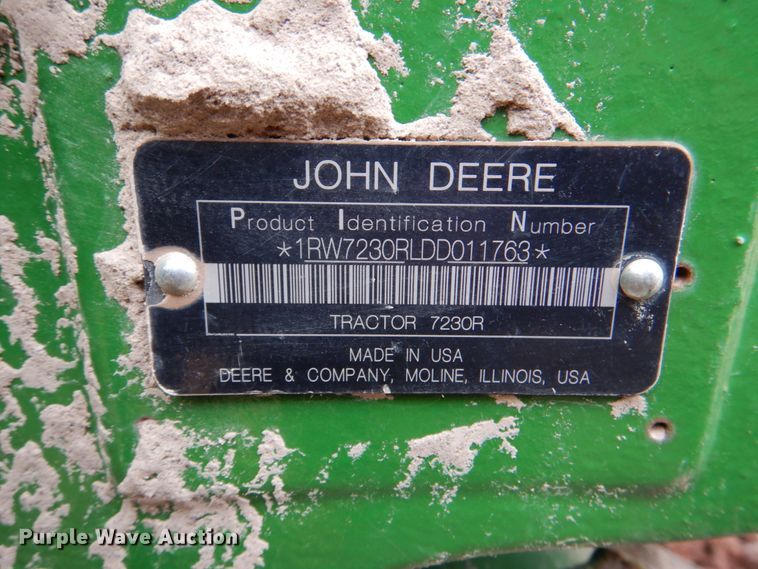 image for item DJ0361 2013 John Deere 7230R  MFWD tractor