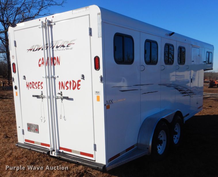 image for item DJ8568 2017 Trails West Adventure MX4H horse trailer
