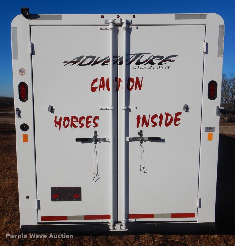 image for item DJ8568 2017 Trails West Adventure MX4H horse trailer