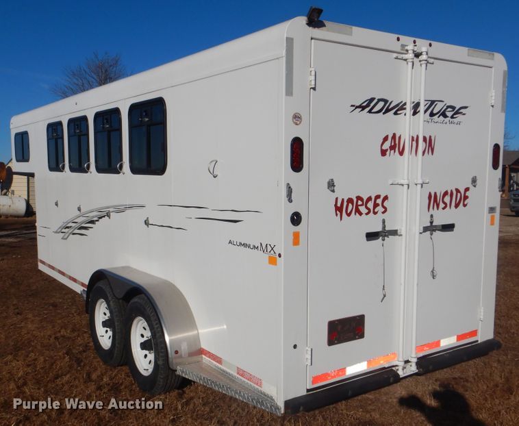 image for item DJ8568 2017 Trails West Adventure MX4H horse trailer