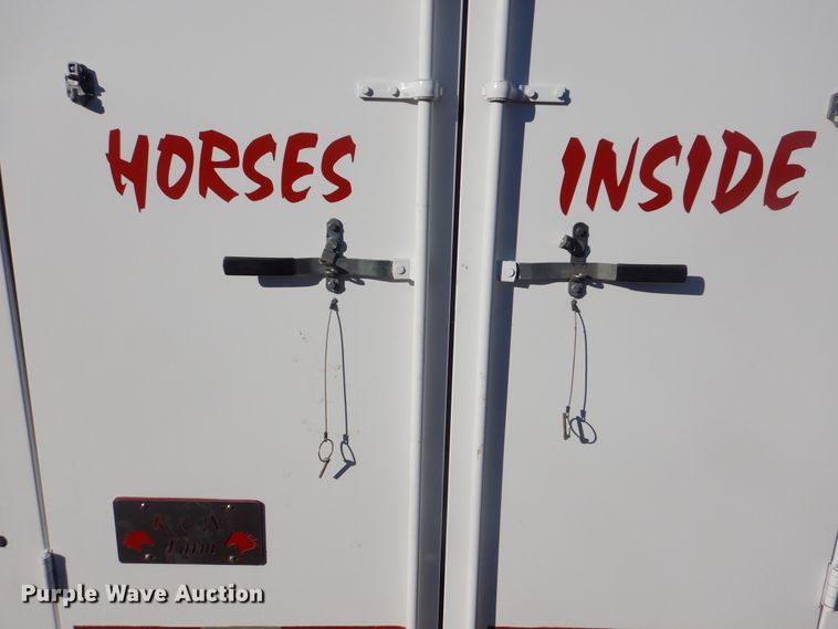 image for item DJ8568 2017 Trails West Adventure MX4H horse trailer