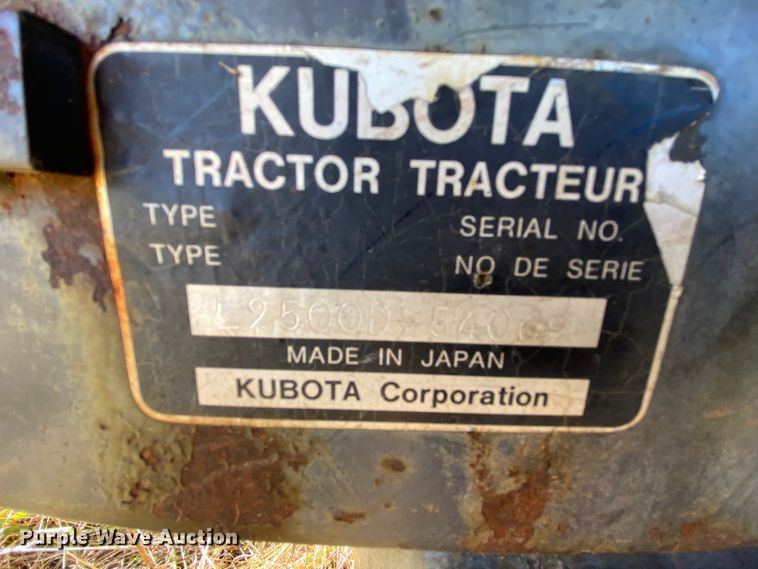 image for item EL9624 Kubota L2500  MFWD tractor