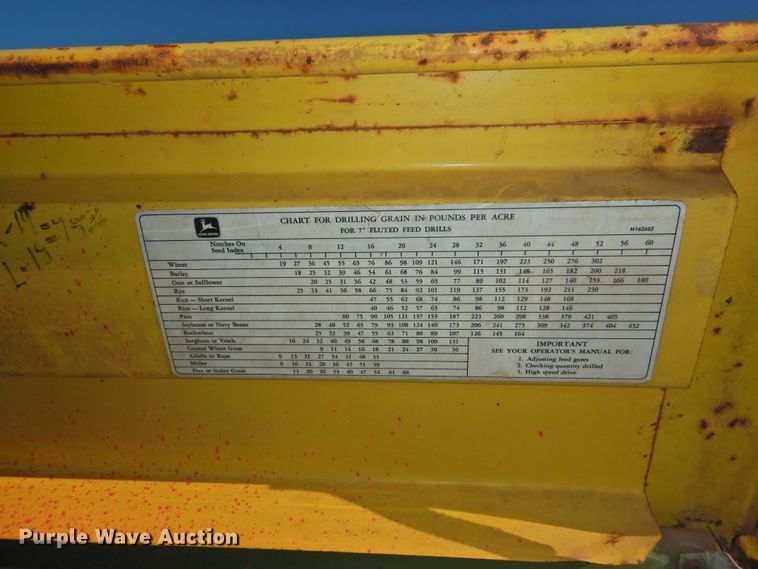 image for item HU9724 (2) John Deere 8300 grain drills