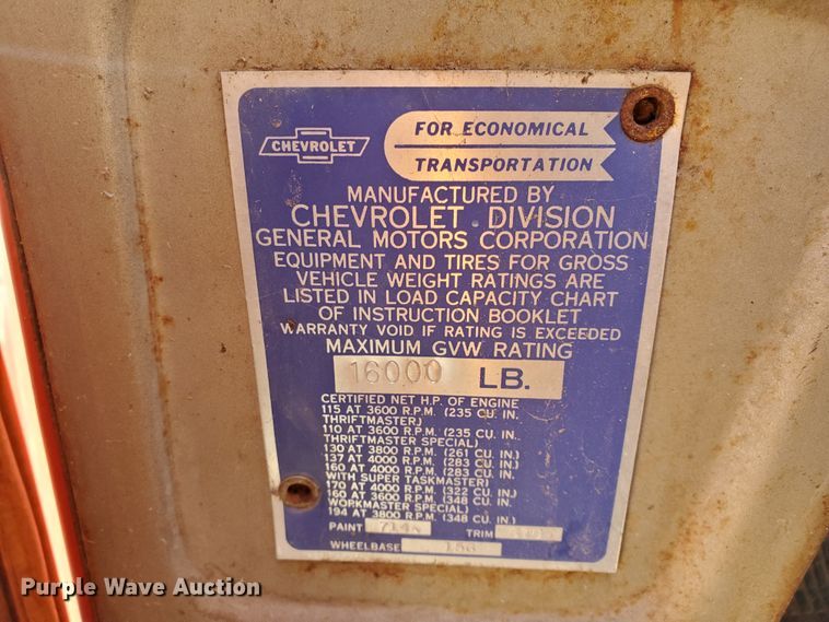 image for item HW9535 1959 Chevrolet Viking 60  grain truck