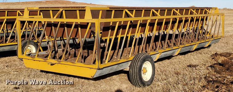 image for item HW9536 Elk Creek Welding PF24 hay bale feed wagon