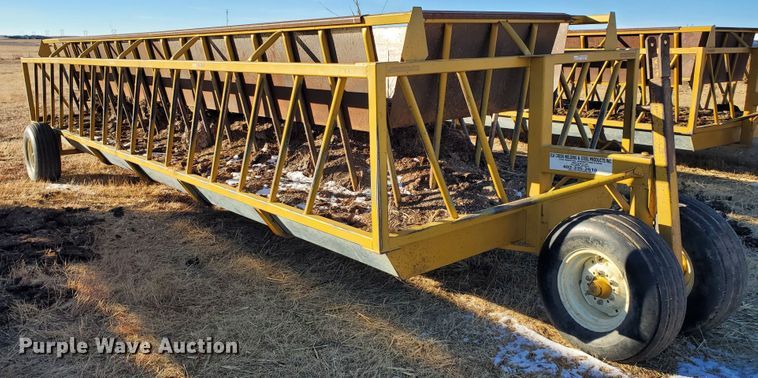 image for item HW9538 Elk Creek Welding PF24 hay bale feed wagon