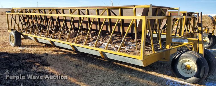 image for item HW9538 Elk Creek Welding PF24 hay bale feed wagon