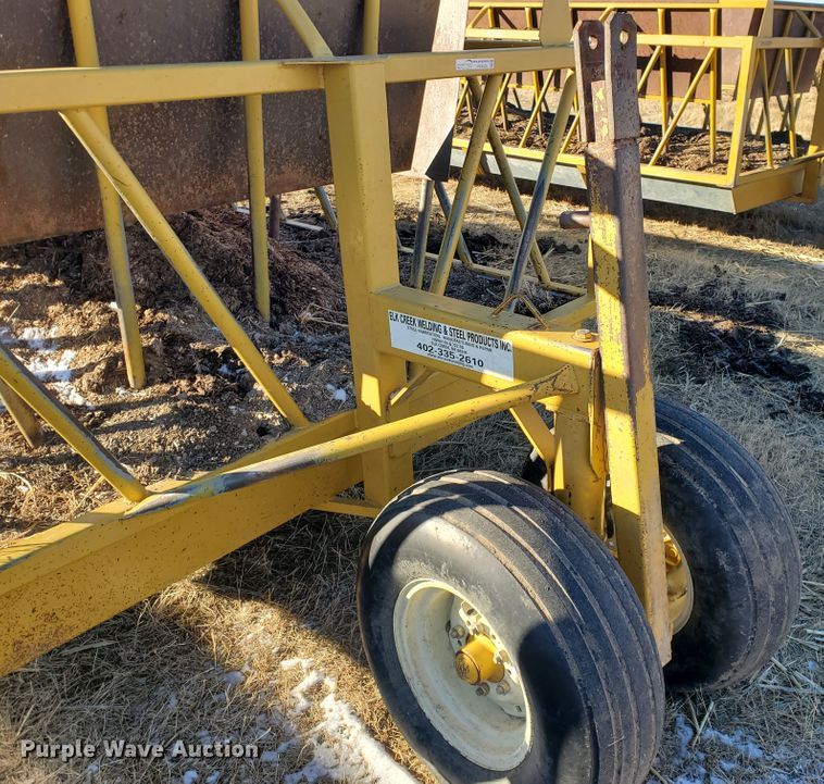 image for item HW9538 Elk Creek Welding PF24 hay bale feed wagon