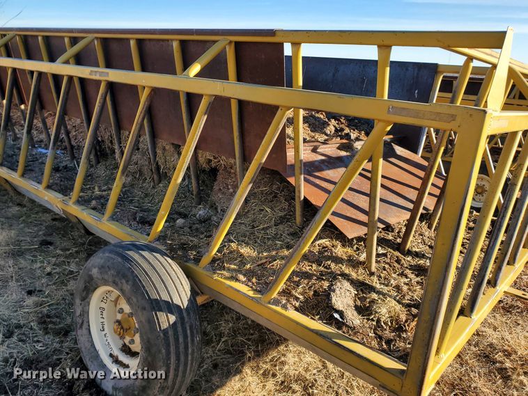 image for item HW9538 Elk Creek Welding PF24 hay bale feed wagon