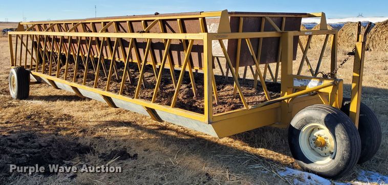 image for item HW9539 Elk Creek Welding PF24 hay bale feed wagon