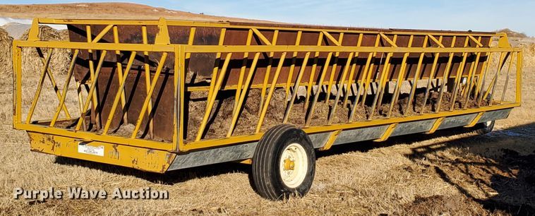 image for item HW9539 Elk Creek Welding PF24 hay bale feed wagon
