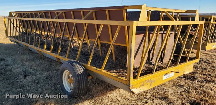 image for item HW9539 Elk Creek Welding PF24 hay bale feed wagon