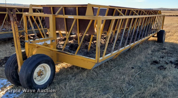 image for item HW9539 Elk Creek Welding PF24 hay bale feed wagon