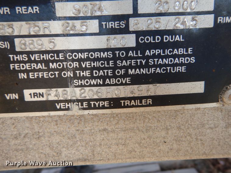 image for item DI1081 2006 Reitnouer Max Miser flatbed trailer