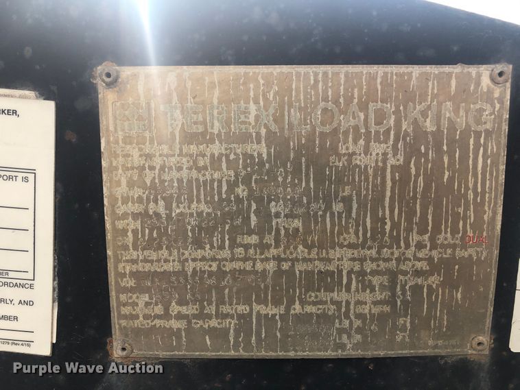 image for item DI7497 2008 Terex Load King 553SS lowboy equipment trailer