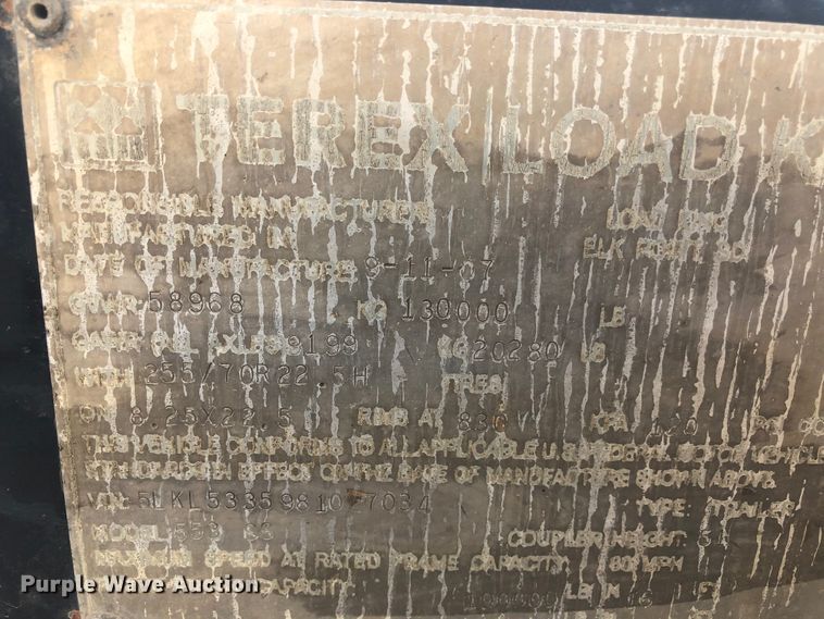 image for item DI7497 2008 Terex Load King 553SS lowboy equipment trailer