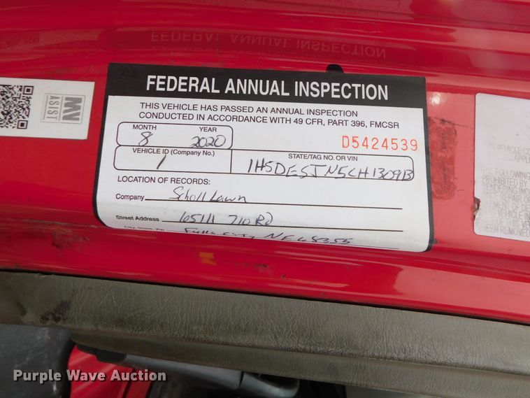 image for item DJ5893 2012 International ProStar Plus  semi truck