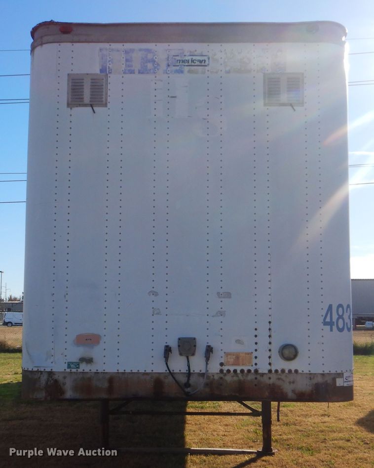 image for item DJ8553 1986 American Trailers Inc FPX-F2-48 dry van trailer